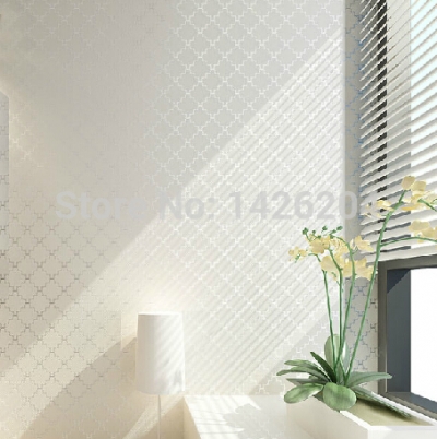 3d delicate foam noble lattice bedroom living room wall paper modern,3d luxury embossed flocking wallpaper roll [wallpaper-roll-9316]