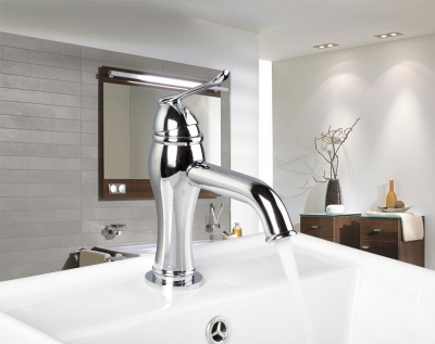 9902 new design good quality single hole deck mounted chrome bathroom basin mixer sink tap faucets