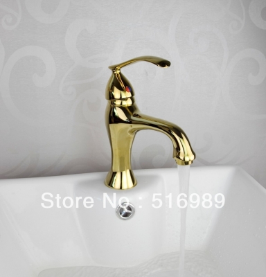 brass golden bamboo shape bathroom vessel sink basin faucet mixer tap tree157...