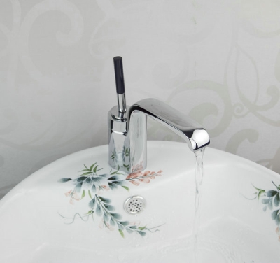 e_pak 8418/16 chrome finish single hole 360 degree swivel lever tap bathroom mixer basin faucet [worldwide-free-shipping-9630]