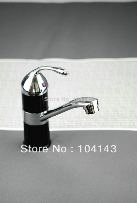 e-pak black deck mount polished chrome bathroom faucet basin mixer tap faucet lj92432-3