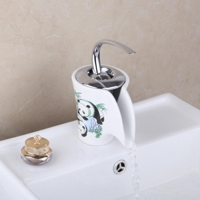 e-pak panda model construction & real estate 02 ceramic spout single handle bathroom basin sink faucet