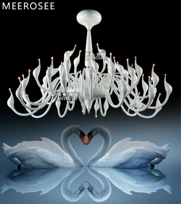 el project large swan chandelier light fitting/ lamp/ lighting fixture white or black sw l48 d1550mm h1000mm