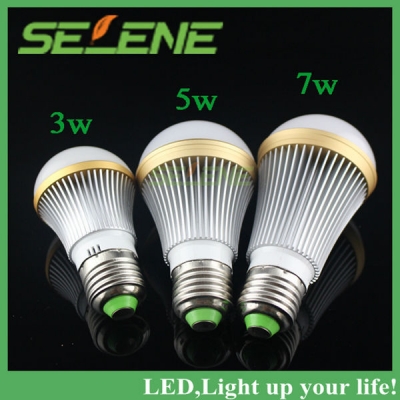 led lamp e27 3w 5w 7w 9w dimmable led bulb 180 degree white warm cool white with high power chip energy saving whole [led-bulb-lamp-4687]