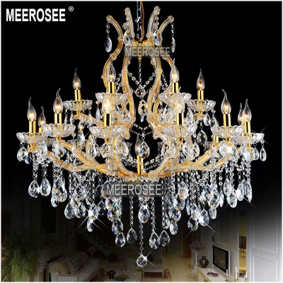 luxurious 18 arms chandeliers crystal gold modern lighting fixtures el hallway staircase chandelier pendentif lights ms8475