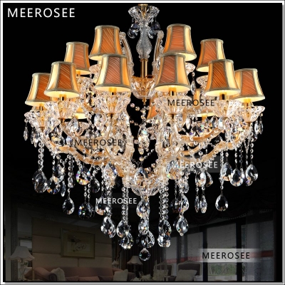 maria theresa clear with gold crystal chandeliers of living hanging lamp large crstal light fixture dining with 18 arms md7001