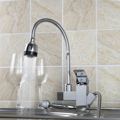 multifunction and cold mixer kitchen sink torneira cozinhaall around rotate swivel water outlet tap faucet 92347b