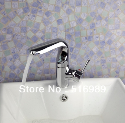 new modern chrome brass kitchen faucet swivel spout single handle sink mixer tap tree761 [bathroom-mixer-faucet-1894]