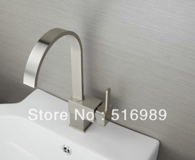 nickel brushed new concept kitchen sink faucet mixer tap sam76 [kitchen-mixer-bar-4398]