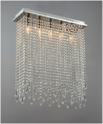 rectangle shape crystal ceiling lights fixture clear curtain crystal light lustres lamp for dining room and bedroom md10039 [crystal-ceiling-light-2655]