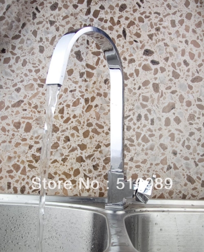 single handle kitchen mixer tap kitchen sink faucet swivel spout chrome mak60 [kitchen-mixer-bar-4408]