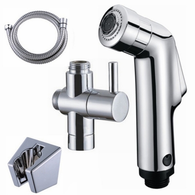 weel hand held diaper spray shower set + valve shattaf bidet sprayer jet faucet tap douche kit bd530-a [bidet-faucet-2201]