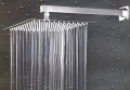 10 inch 25cm*25cm square stainless steel ultra-thin head shower with arm top shower with shower pipe th009-2