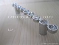 100pcs/ lot 140 mm clear crystal handle with aluminium alloy chrome metal part
