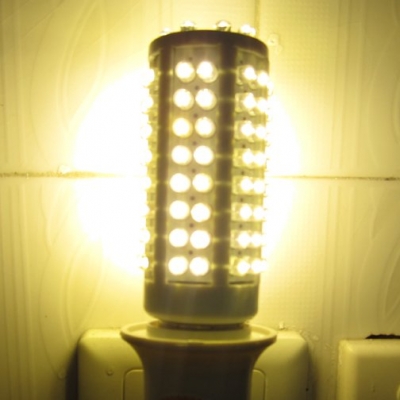 10pcs/lot ultra bright led bulb 7w e27 220v cold white light led lamp with 108 led 360 degree spot light [led-corn-light-5140]