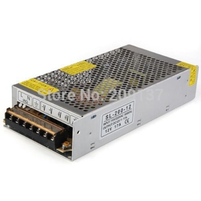 200w switching switch power supply driver for led strip light dc 12v 17a