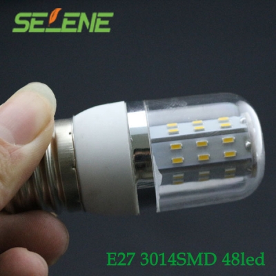 2pcs/lot lamp led light e27 7w 48leds 3014 smd 780lumen corn light bulb high lumen lamp ac85v-265v led bulbs & tubes [smd3014-8584]