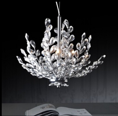3 light crystal chandelier light floral french crystal lustre light cristal suspension hanging lamp md2367