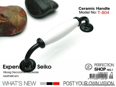 (4 pieces/lot) 128mm viborg ceramic+zinc alloy drawer handles & cabinet handles &drawer pulls & cabinet pulls,