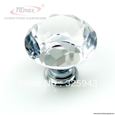 50 zinc alloy clear k6 crystal sparkle morden kitchen crystal drawer cabinet pulls kids dresser knobs handle [Door knobs|pulls-1031]