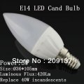 50pcs/lot e14 5w led candle light bulb lamp downlight 85v-265v