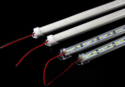 5pcs*50cm factory whole 50cm dc 12v 36 smd 5630 led hard rigid led strip bar light with u aluminium shell +pc cover