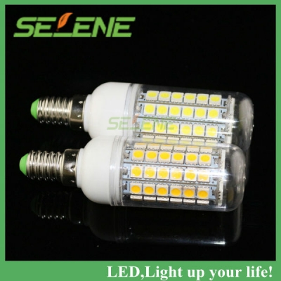 5ps high brightness smd 5050 15w e14 led 220v corn bulb lamp,warm white/white,69leds 5050smd led lighting,book light,kitchen use [smd5050-8683]