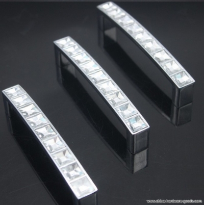 64mm shining crystal drawer pulls modern simple door handles cupboard cabinet furniture knobs handle