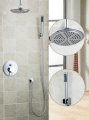 bathroom bathtub shower set torneira 59901a ceiling rain shower set (8'' shower head, abs hand shower,hose&soild brass valve )