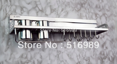 bathroom kitchen layers of stainless steel corner shelf storage sundries rack tree728 [stainless-steel-racks-8810]