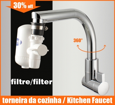 chrome sink kitchen faucet kitchen water filter wall tap water purifier torneira cozinha filtro filtre [wall-mounted-basin-faucets-9059]