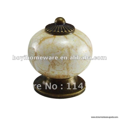 crackled ceramic knob whole and retail discount 100pcs/lot al28-ab