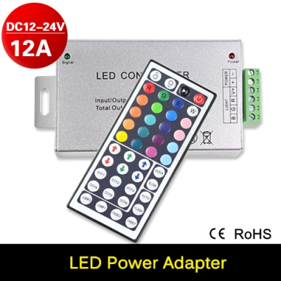 dc12-24v 44 keys wireless ir remote control led controller dimmer for rgb led strip 3528 5050 led strip ribbon home decoration [led-strip-accessorries-6269]