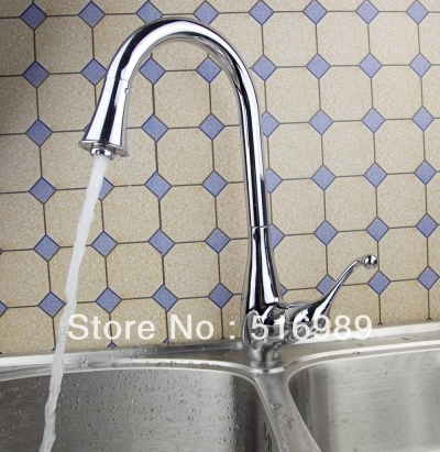 deck mount pull out single lever spray basin kitchen sink basins chrome mixer tap abre14 [kitchen-mixer-bar-4317]