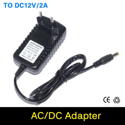 eu us plug power supply adapter ac 110-240v to dc 12v 2a for smd 3528 5050 5630 led strips light switching power supply charger