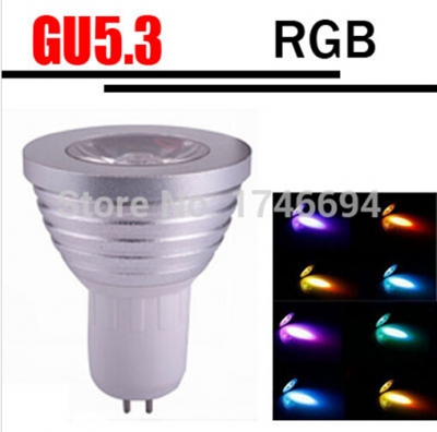 family party decoration infrared remote gu5.3 mr16 lamp spotlight 3w 85-265v rgb with remote control zm00949