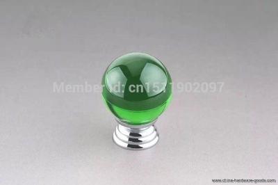 green crystal knobs handles dresser cupboard door knob pulls hardware [Door knobs|pulls-1988]