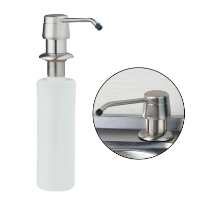 hello 5658 easy soap dispenser abs bottle stainless steel head liquid soap dispensers bathroom accessories [new-7292]