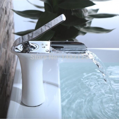 lovely shape brass 2014 new arrival single handle waterfall faucet --- chrome [basin-faucet-116]