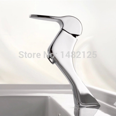 lovely shape patent design brass single handle pedal faucet [basin-faucet-118]