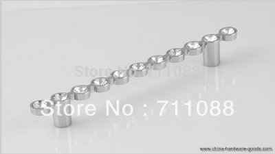 luxury alloy classic knob crystal shinning diamond kitchen cabinet furniture handle knob hole distance 64mm [Door knobs|pulls-775]