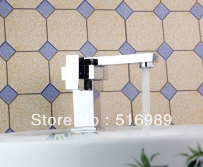 luxury square faucet bathroom mixer basin tap brass mixer bath bathroom sink basin faucet leaf32 [bathroom-mixer-faucet-1847]