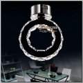 modern led crystal ceiling light fitting silver crystal ring lamp for aisle hallway corridor fast
