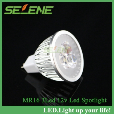 new 10pcs/lot - high power mr16 12v 9w led dimmable cob spotlight lamp bulb warm cool white