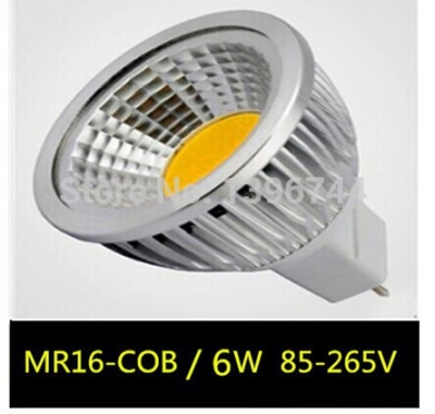 super bright led lamps mr16 ac85-265v led cob downlight spotlight bulb 6w9w12w aluminum heat sink zm00271 [spot-lamp-516]