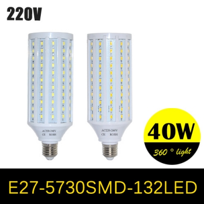 super ppwer 40w e27 led wall lamps 5730 smd corn led bulb chandeliers 132 leds ceiling light ac 220v 240v pendant lights 4pcs [5730-high-power-series-924]