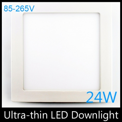 ultra thin design 24w led ceiling recessed grid downlight / square panel light 300mm, 1pc/lot
