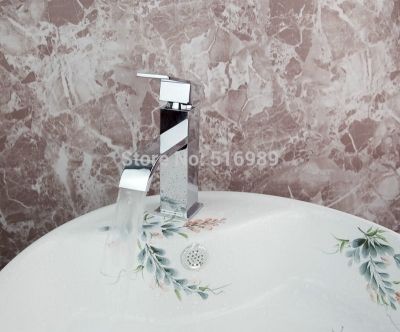 wash basin sink vessel single handle chrome faucet kitchen/bathroom mixer tap ln061714