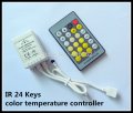 10pcs/lot 24key ir led controller color temperature control dc12-24v input for 3528/5050 led strip