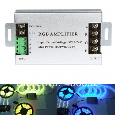 10pcs/lot dc12-24v 10a led rgb amplifier controller for 3528&5050 smd rgb led strip [rgb-amplifier-8187]